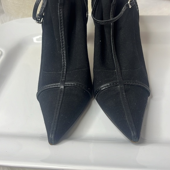 GUCCI VINTAGE SCUBA STRETCH STRAPPY ANKLET BOOTIES - Picture 5 of 11